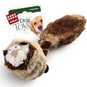 GiGwi игрушка "Барсук с двумя пищалками" для собак