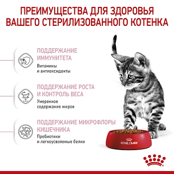 Royal Canin Kitten Sterilised для стерилизованных котят
