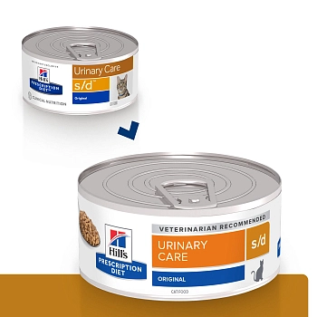 Hill's Prescription Diet s/d Urinary Care консервы для кошек диета при лечении МКБ