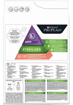 Pro Plan Sterilised Kitten корм для котят от 1 до 12 месяцев