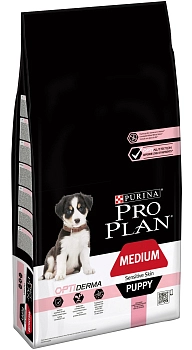 Pro Plan Medium Puppy Sensitive Skin корм для щенков средних пород с чувствительной кожей