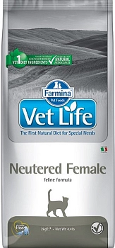 Vet Life Cat Neutered Female корм для стерилизованных кошек