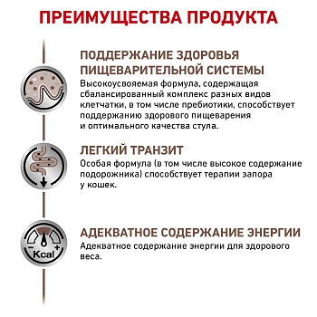Royal Canin Gastrointestinal Fibre Response корм для кошек при нарушениях пищеварения