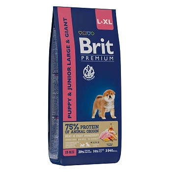 Brit Premium Dog Puppy and Junior Large and Giant для щенков крупных и гигантских пород