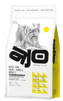 AJO Very Small Adult полнорационный корм для взрослых собак миниатюрных пород