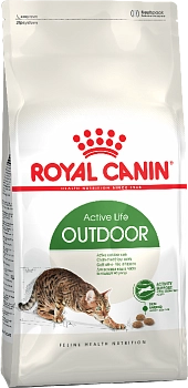 Royal Canin Outdoor для активных кошек часто бывающих на улице