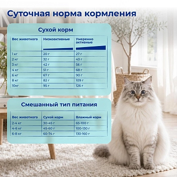 Jarvi сухой монопротеиновый полнорационный корм для кошек для здоровой кожи и красивой шерсти