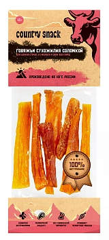 Country snack лакомство "Говяжьи сухожилия соломкой" для собак