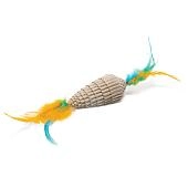 Triol игрушка Natural "Конус с перьями" из гофрокартона для кошек