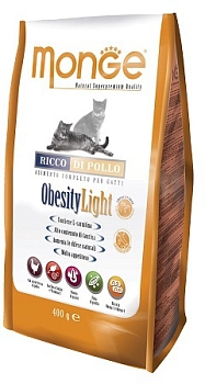 Monge Cat Obesity Light корм для взрослых кошек с лишним весом