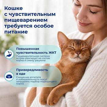 Jarvi сухой монопротеиновый полнорационный корм для кошек с чувствительным пищеварением