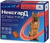 Фронтлайн НексгарД Спектра XL №3 таблетки жевательные для собак 30-60 кг.