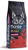 Monge Bwild Dog Low Grain низкозерновой корм из мяса оленя для взрослых собак всех пород