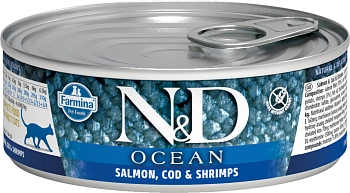 Farmina N&D Cat Ocean Adult консервы для взрослых кошек