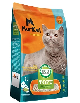 Murkel ToFu наполнитель растительный комкующийся персик