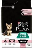 Pro Plan Small & Mini Puppy Sensitive Skin корм для щенков мелких и карликовых пород