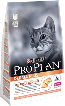 Pro Plan Derma Plus для кошек с чувствительной кожей