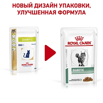 Royal Canin Diabetic пауч для кошек при диабете (кусочки в соусе)