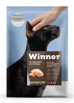 Winner Полнорационный сухой корм для кошек с мочекаменной болезнью