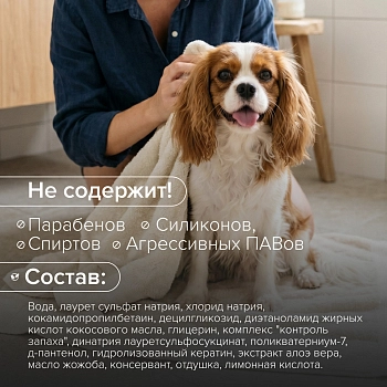 Anny Kelly шампунь с ароматом лаванды и контролем запаха для собак