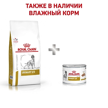 Royal Canin Urinary S/O корм для собак при лечении МКБ