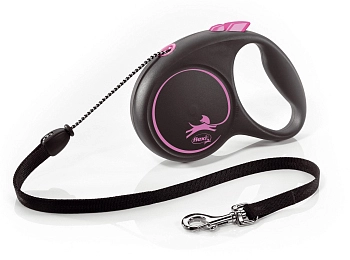 Flexi рулетка Black Design M до 20 кг (5 м лента)