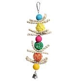 Triol Игрушка для птиц "Шарики с косичками"