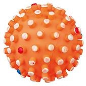 Trixie игрушка для собак мяч с шипами с пищалкой