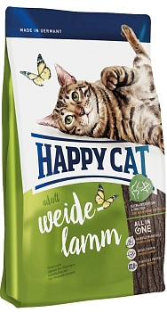 Happy Cat Supreme Пастбищный ягненок для взрослых кошек с чувствительным пищеварением
