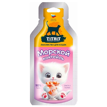 TiTBiT Морской коктейль лакомство для кошек