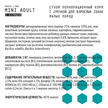 AJO Mini Adult полнорационный корм для взрослых собак малых пород склонных к аллергиям