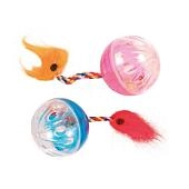 Trixie игрушка для кошек погремушка и перышко (2 шт.)