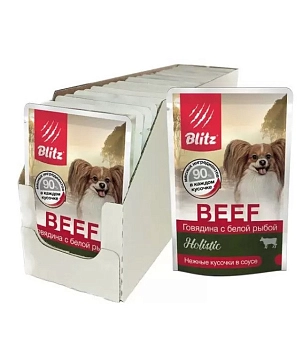 Blitz пауч для собак мелких пород (кусочки в соусе)