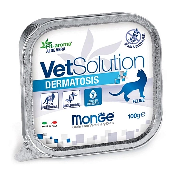 Monge Vet Solution Dermatosis консервы для кошек при аллергии (паштет)