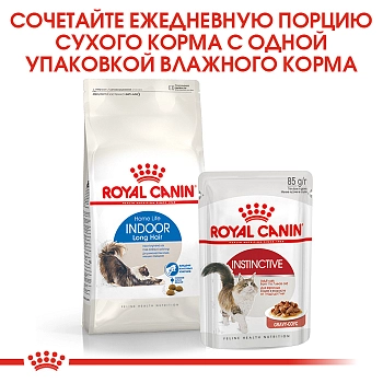 Royal Canin Indoor Long Hair для длинношерстных домашних кошек