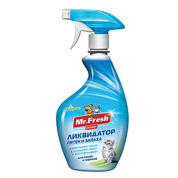 Mr.Fresh спрей Ликвидатор пятен и запаха для кошек