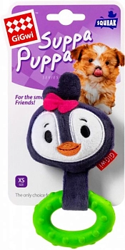 GIGWI игрушка для собак пищалка пингвин с пищалкой