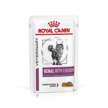 Royal Canin Renal пауч для кошек при хронической почечной недостаточности (кусочки в соусе)