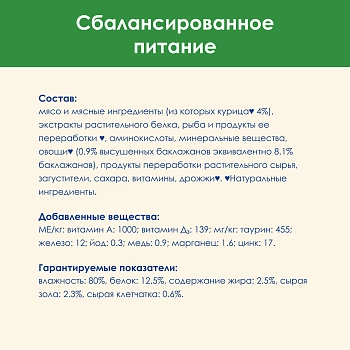 Cat Chow Sterilised пауч для стерилизованных кошек (кусочки в соусе)