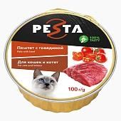 Pesta ламистер для кошек и котят паштет с говядиной