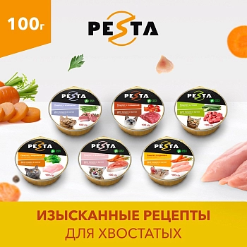 Pesta ламистер для кошек и котят паштет с курицей