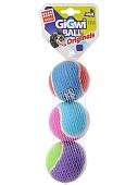 GiGwi игрушка для собак мяч с пищалкой теннисные 3 шт