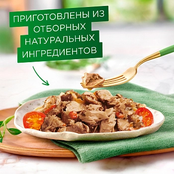 Gourmet Натуральные рецепты консервы для кошек