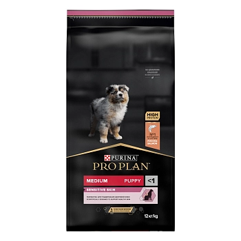 Pro Plan Medium Puppy Sensitive Skin корм для щенков средних пород с чувствительной кожей