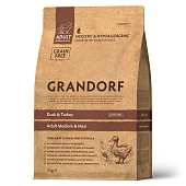 Grandorf Duck&Turkey корм для взрослых собак средних и крупных пород