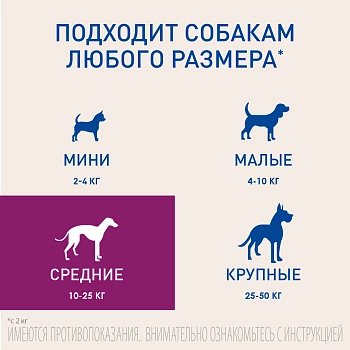 Фронтлайн НексгарД L №3 таблетки жевательные для собак 10-25 кг (68 мг.)