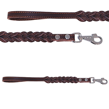 Гамма Поводок-водилка кожаная "Коса"