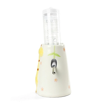 Поилка для мелких животных с керамической подставкой "Жираф"