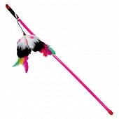 Triol В010 Удочка-дразнилка "Пушистые мышки" с перьями