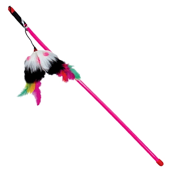 Triol В010 Удочка-дразнилка "Пушистые мышки" с перьями